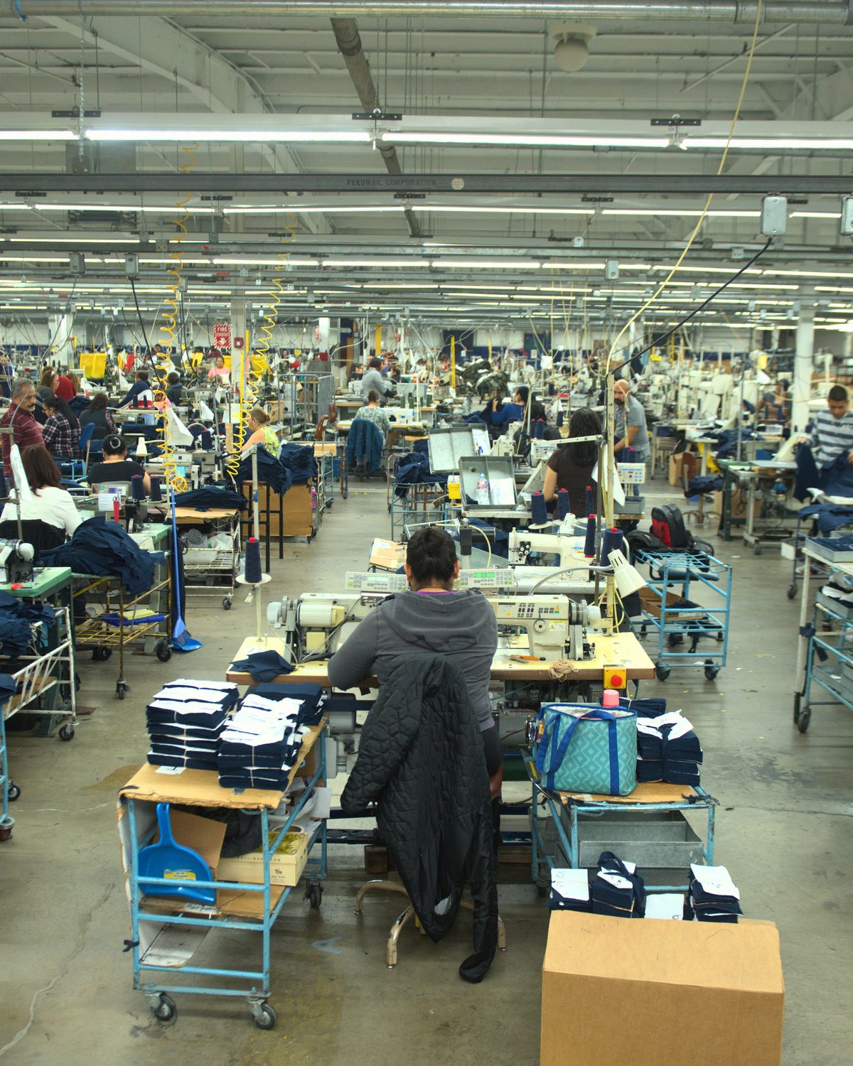 The production floor at Excel Manufacturing in El Paso, Texas