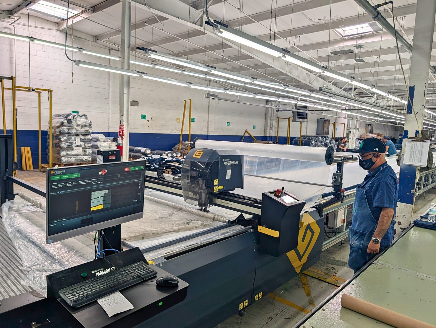 Automated cutting of shell fabric